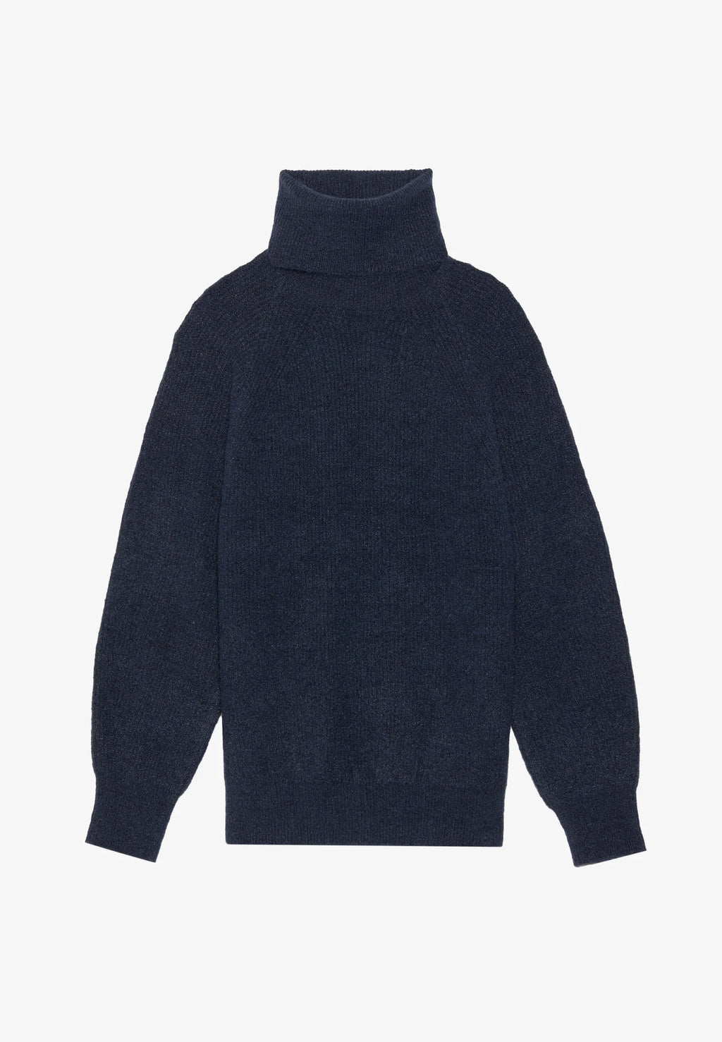 High Neck Solid Knit Sweater