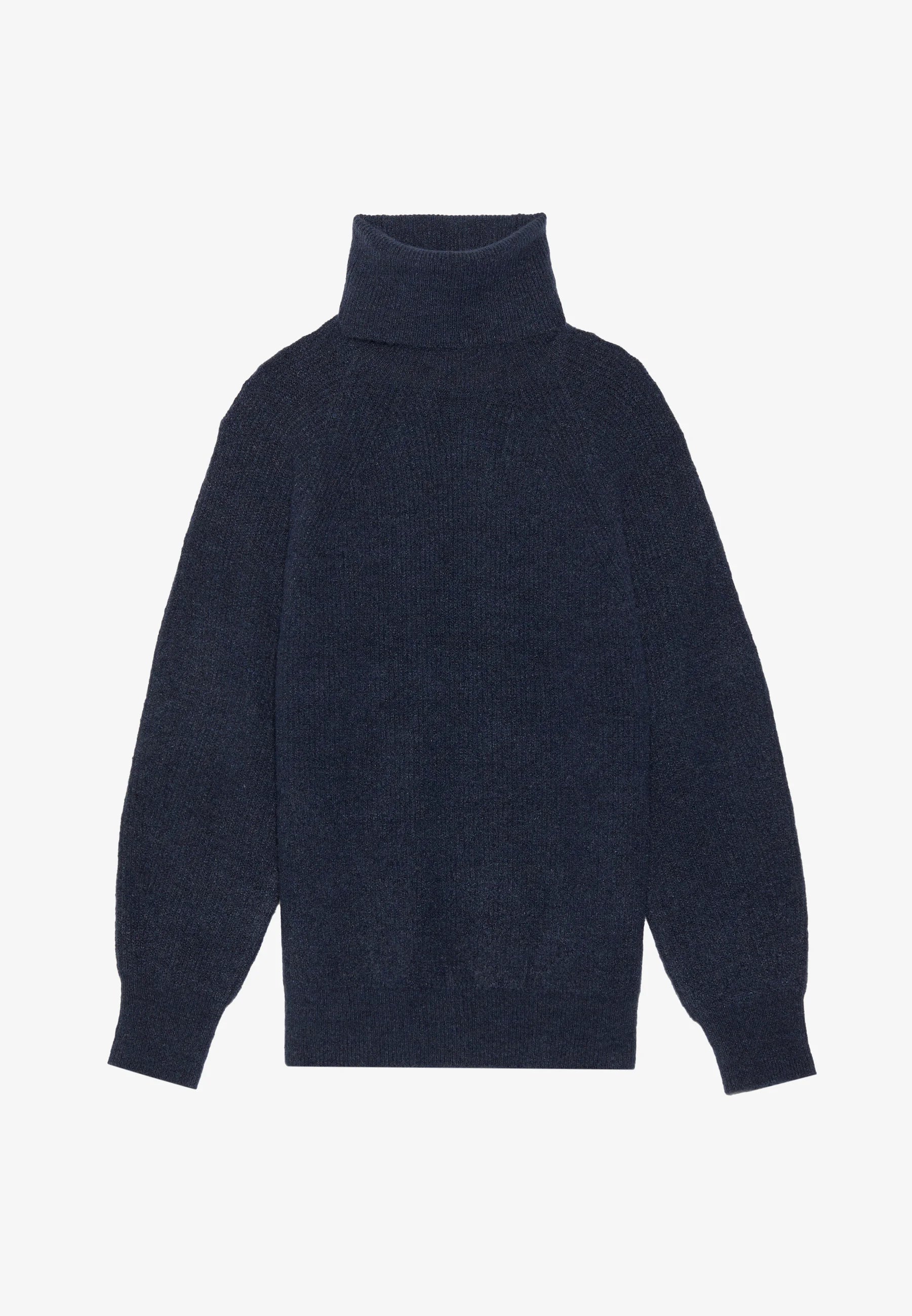 High Neck Solid Knit Sweater