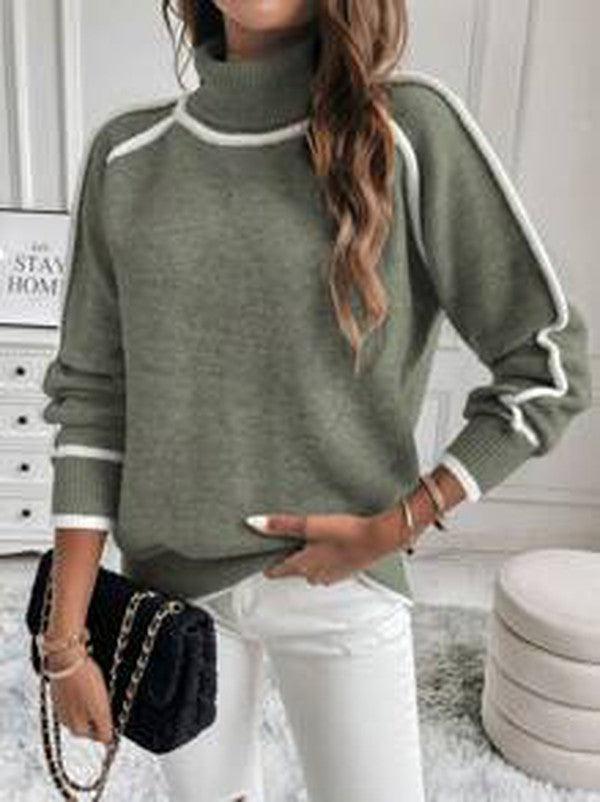 Relaxed Turtleneck Sweater for Women