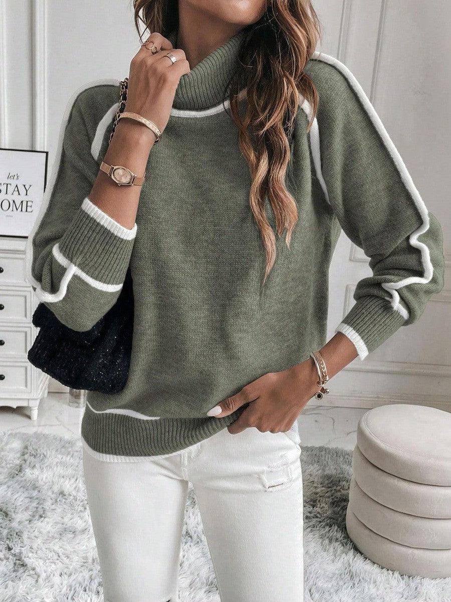 Relaxed Turtleneck Sweater for Women