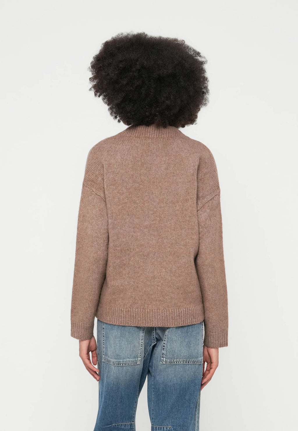 Soft V-Neck Knit Jumper for Women