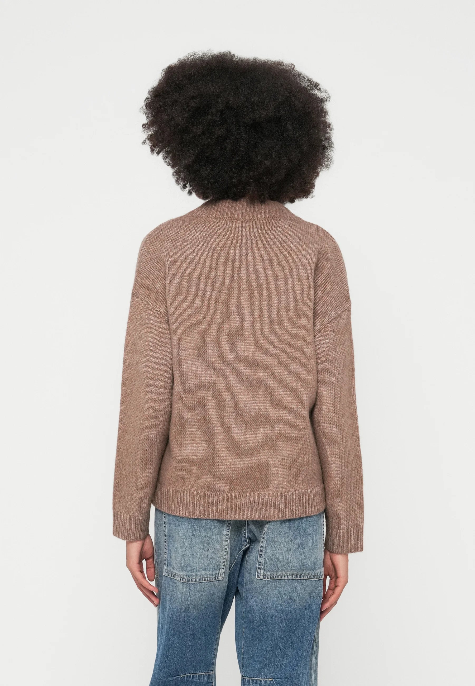 Soft V-Neck Knit Jumper for Women