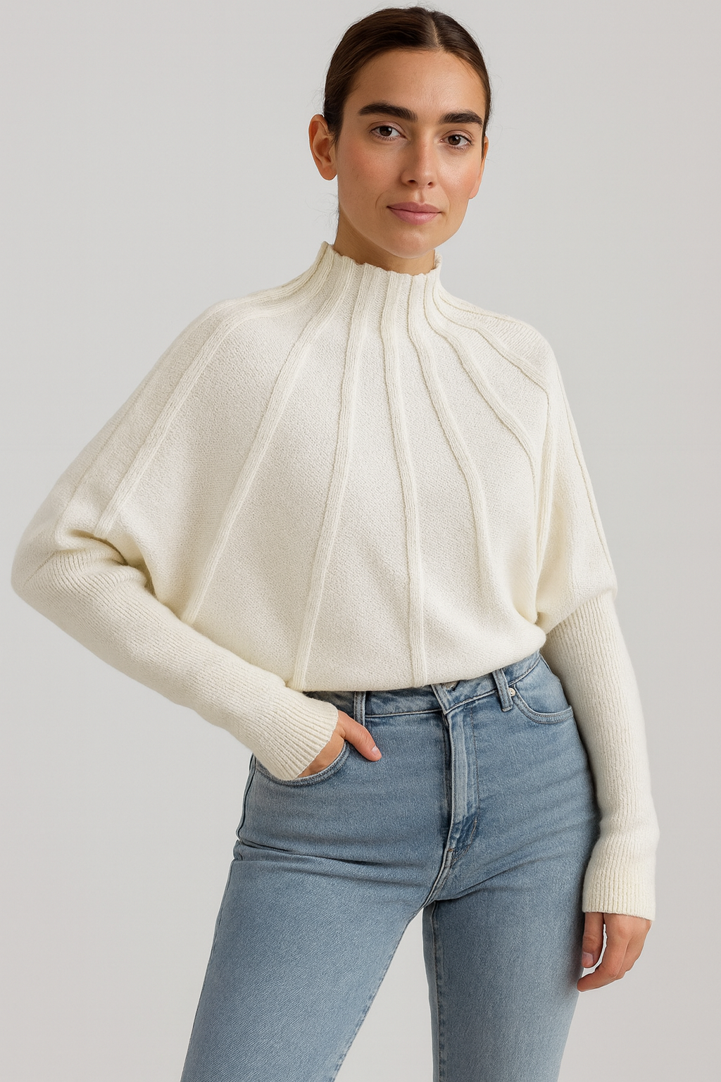 Dolman-Sleeve Sweater for Women