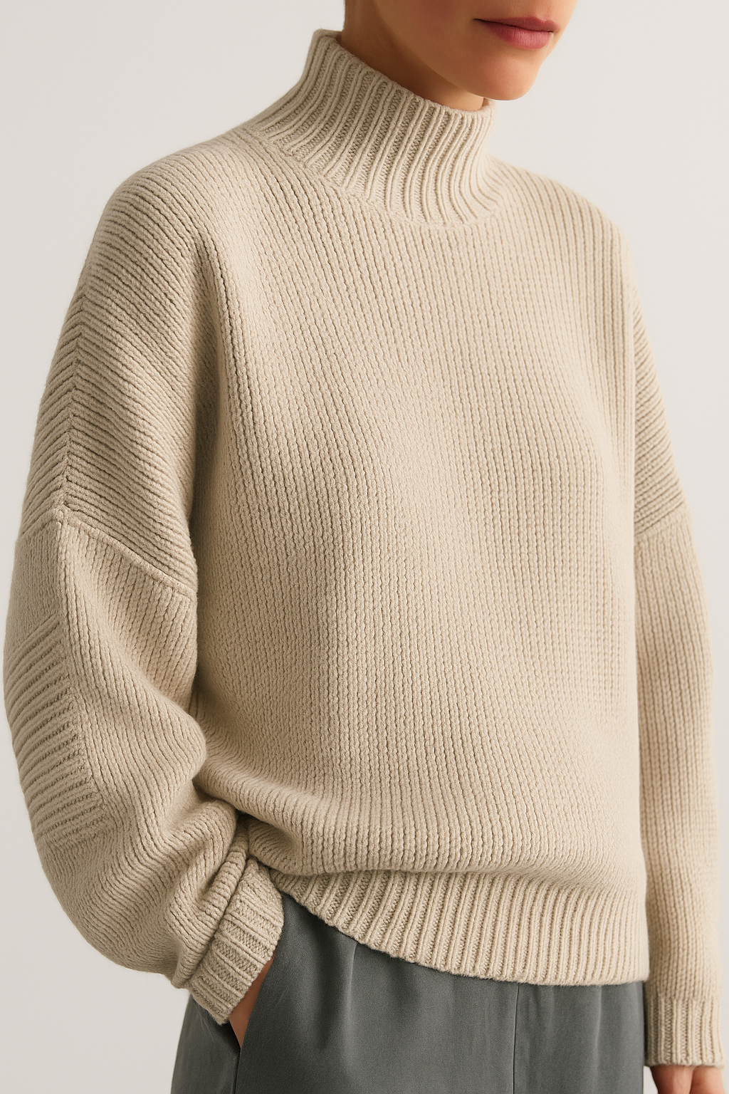 Classic Oversized Knit Sweater for Women