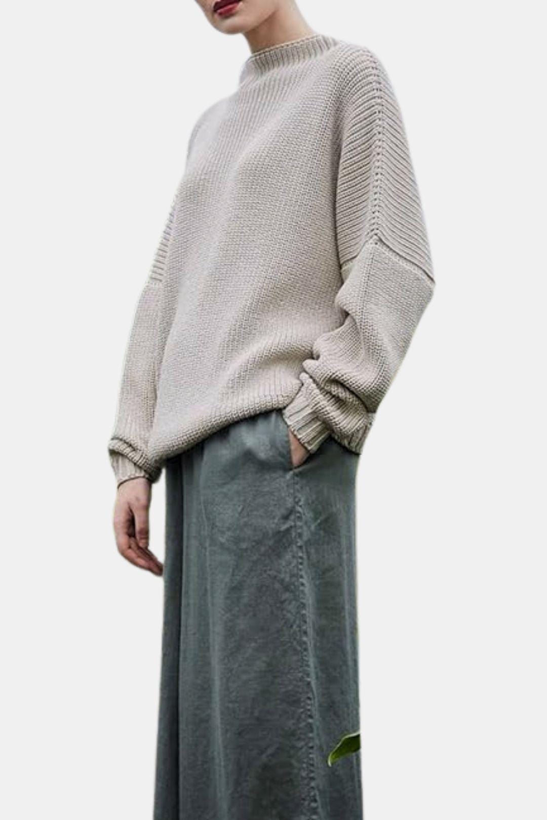 Classic Oversized Knit Sweater for Women