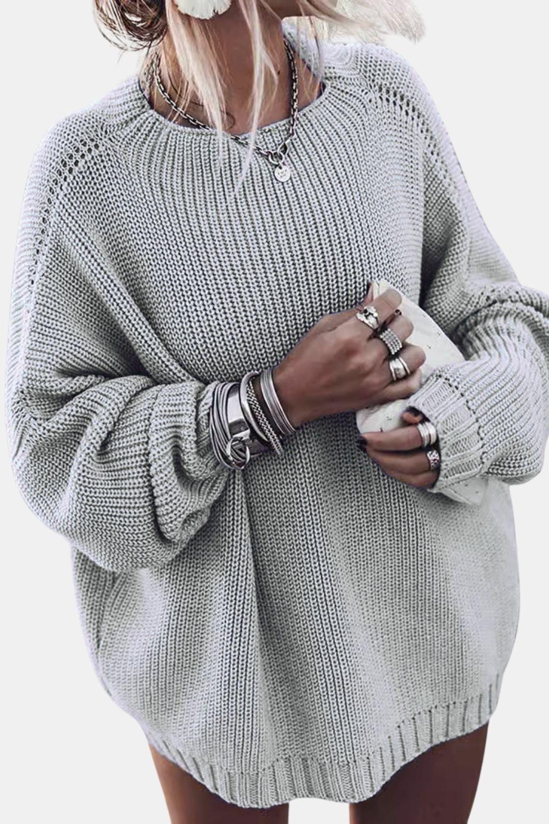 Classic Oversized Knit Sweater for Women
