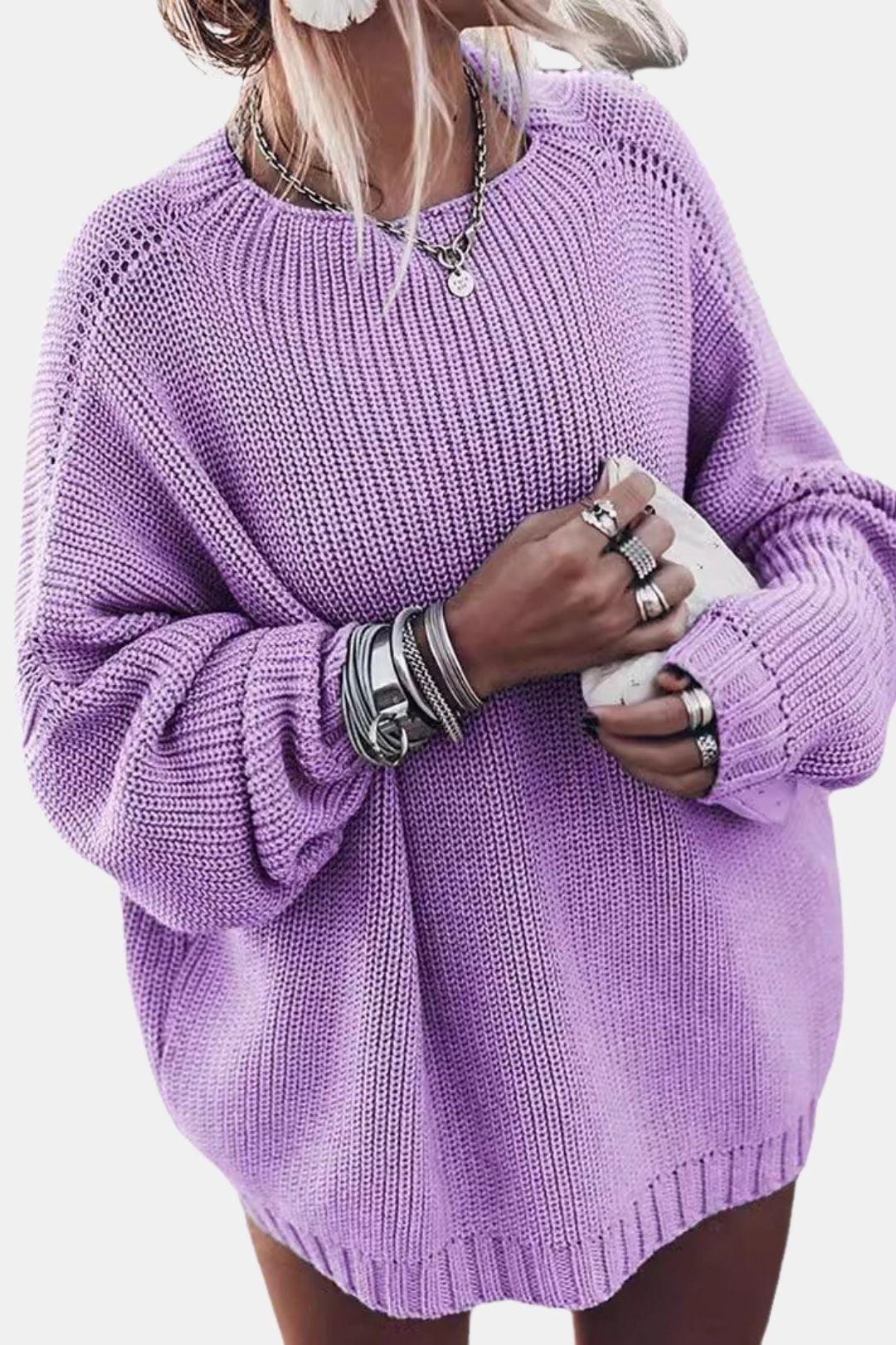 Classic Oversized Knit Sweater for Women
