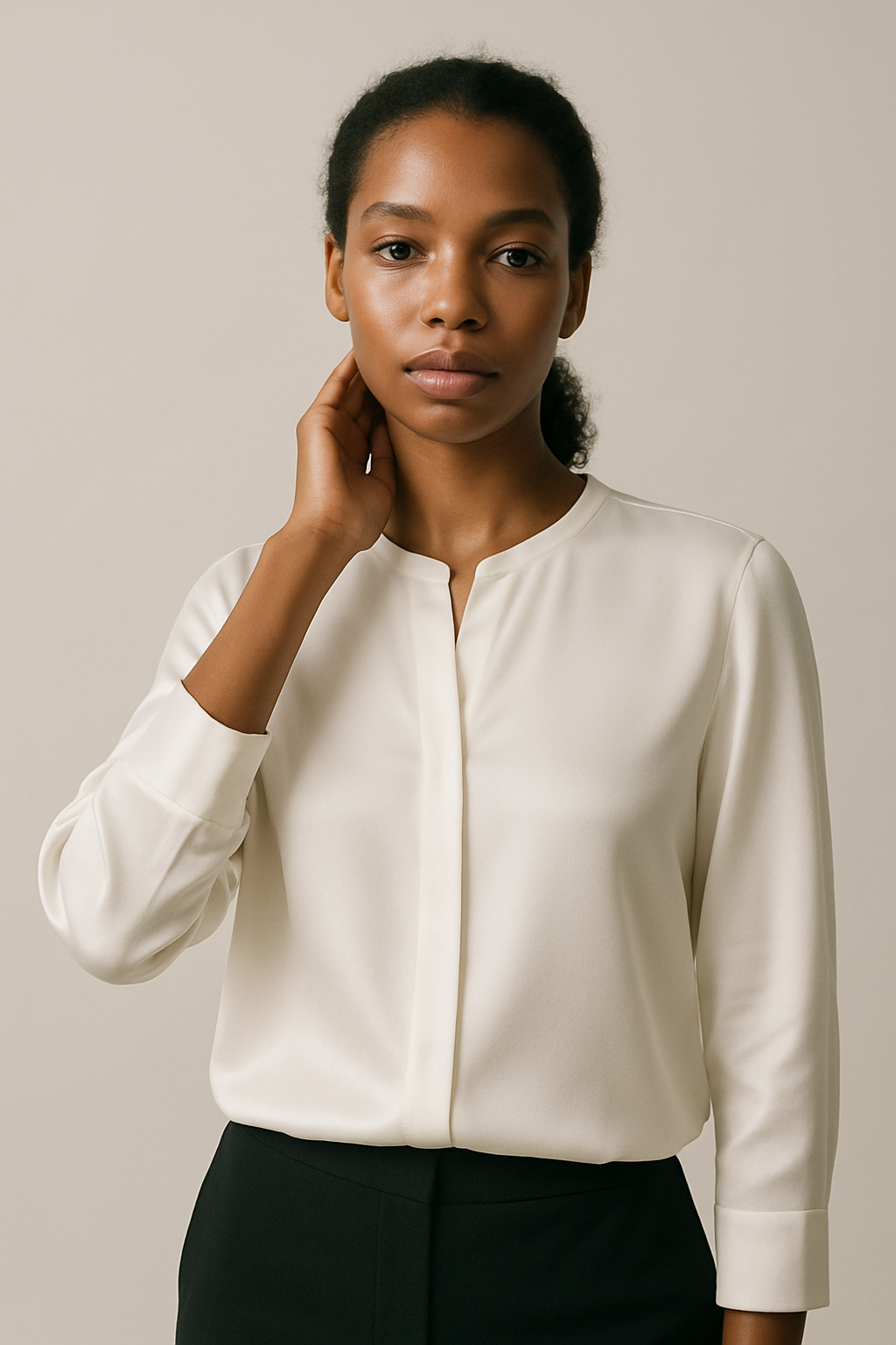 Elena | Silk Blend Blouse