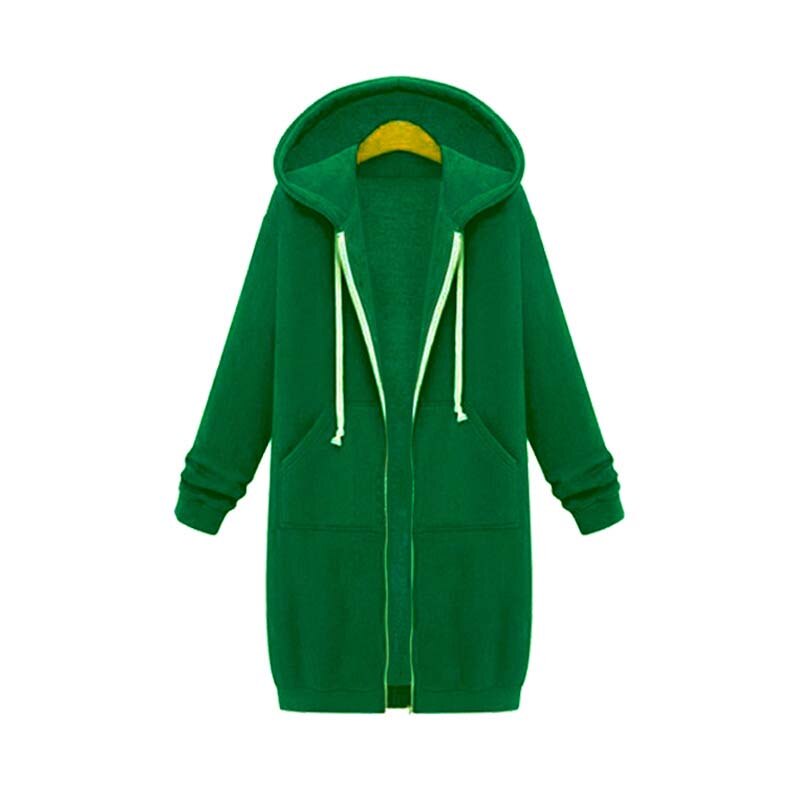 Longline Zip Hoodie for Women