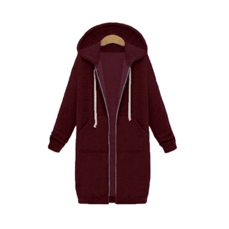 Longline Zip Hoodie for Women