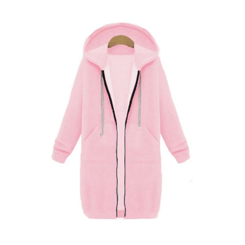 Longline Zip Hoodie for Women