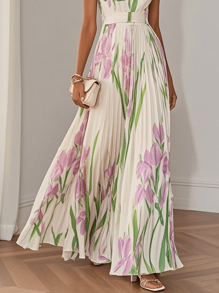 Sleeveless Chiffon Maxi Dress for Women