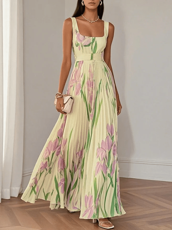 Sleeveless Chiffon Maxi Dress for Women