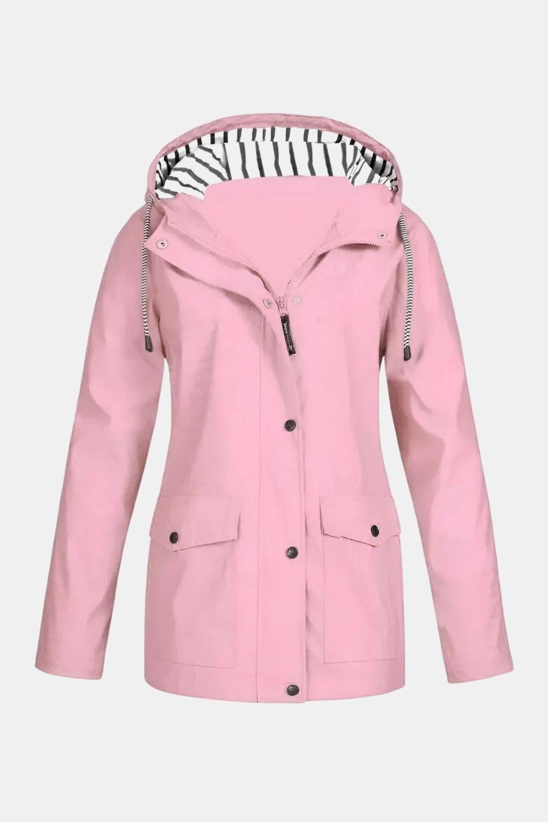 Waterproof Windbreaker Jacket with Hood for Women