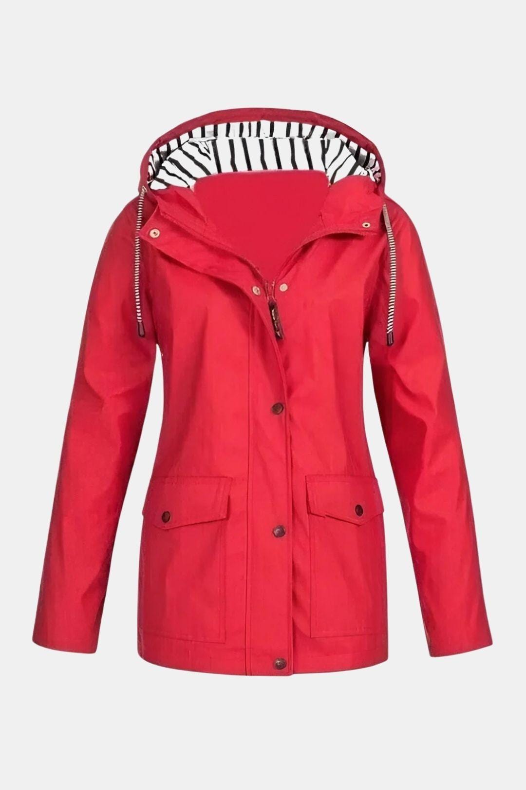 Waterproof Windbreaker Jacket with Hood for Women