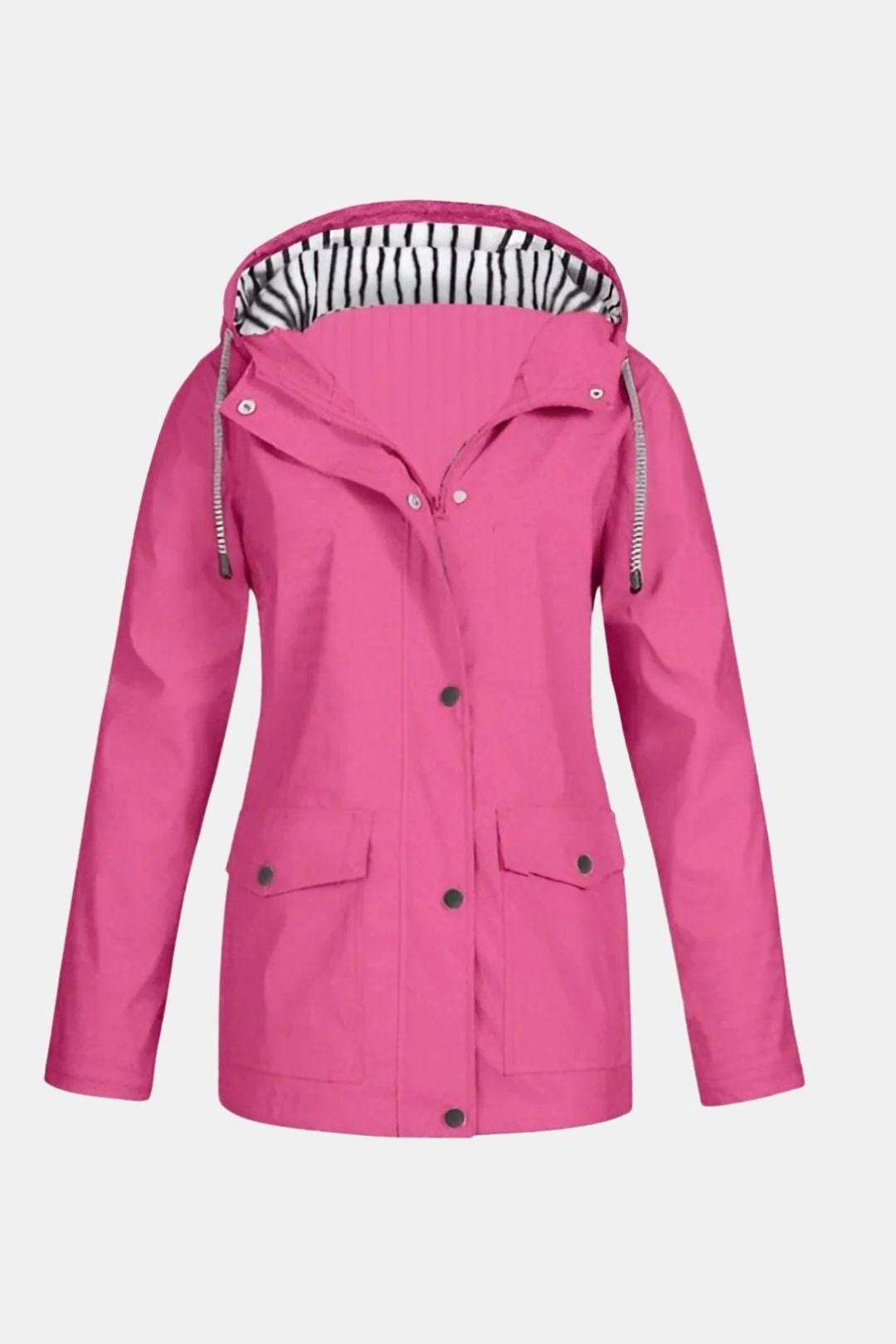 Waterproof Windbreaker Jacket with Hood for Women