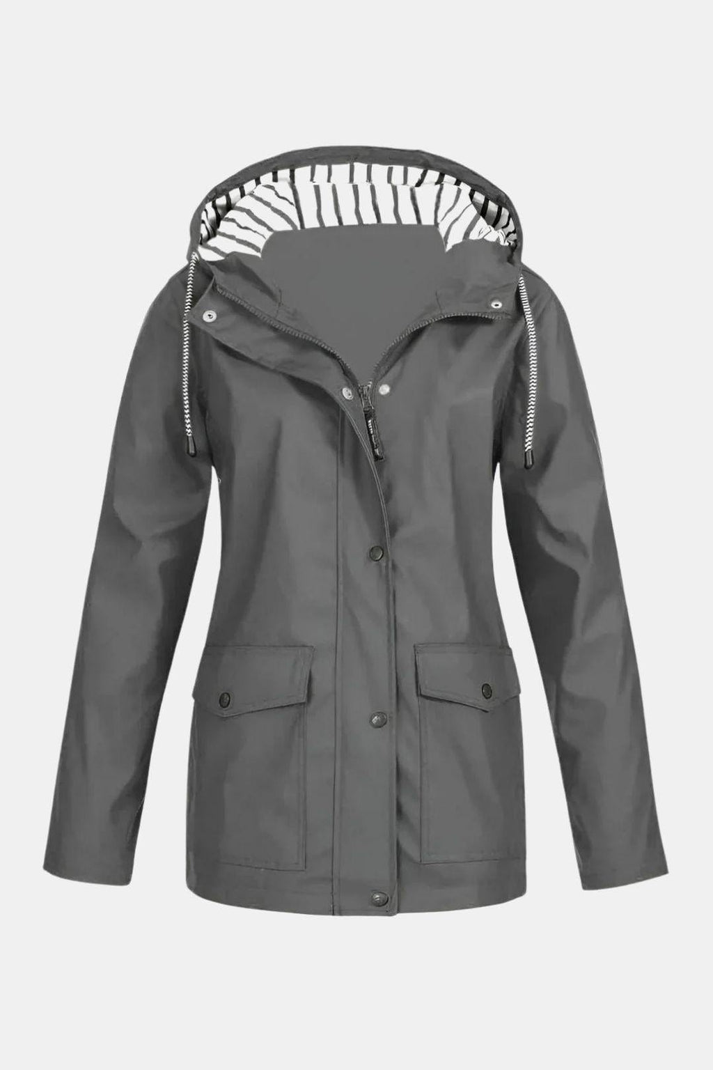 Waterproof Windbreaker Jacket with Hood for Women
