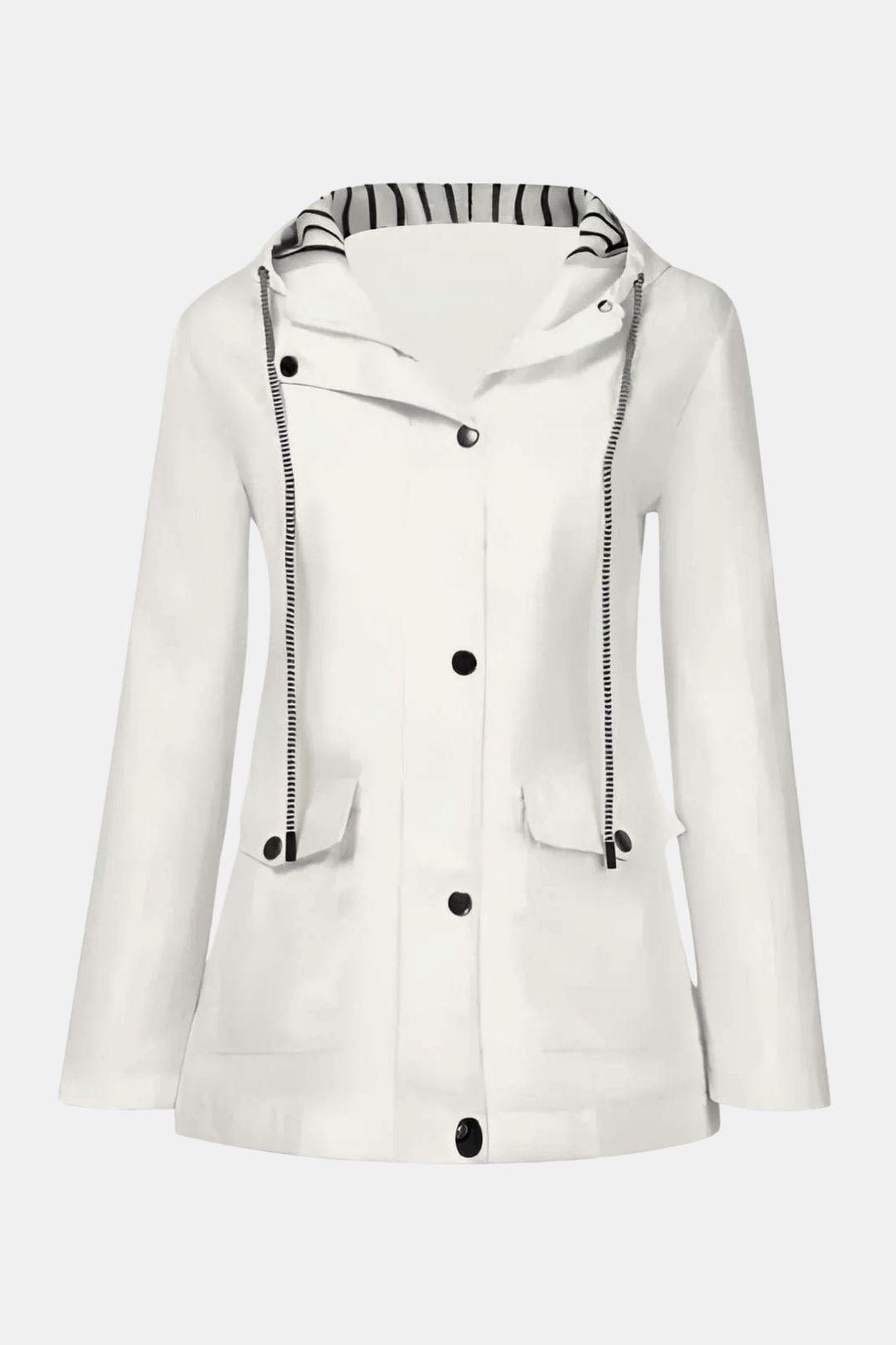 Waterproof Windbreaker Jacket with Hood for Women