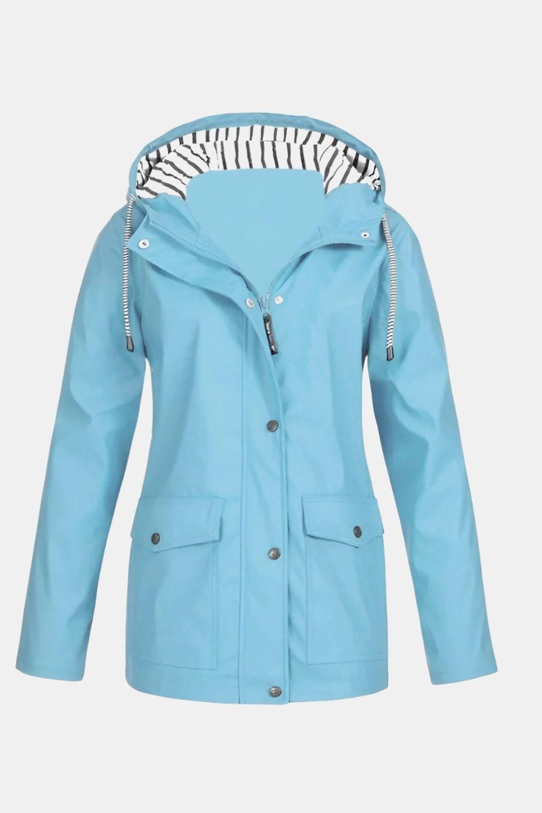 Waterproof Windbreaker Jacket with Hood for Women