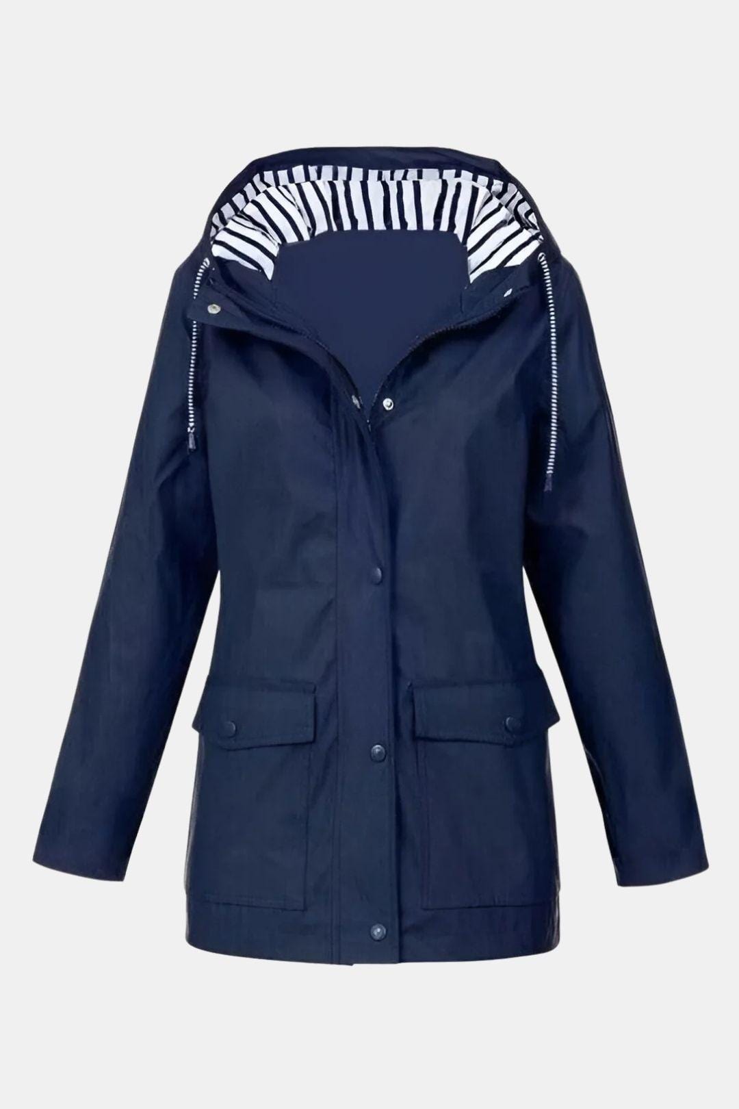 Waterproof Windbreaker Jacket with Hood for Women