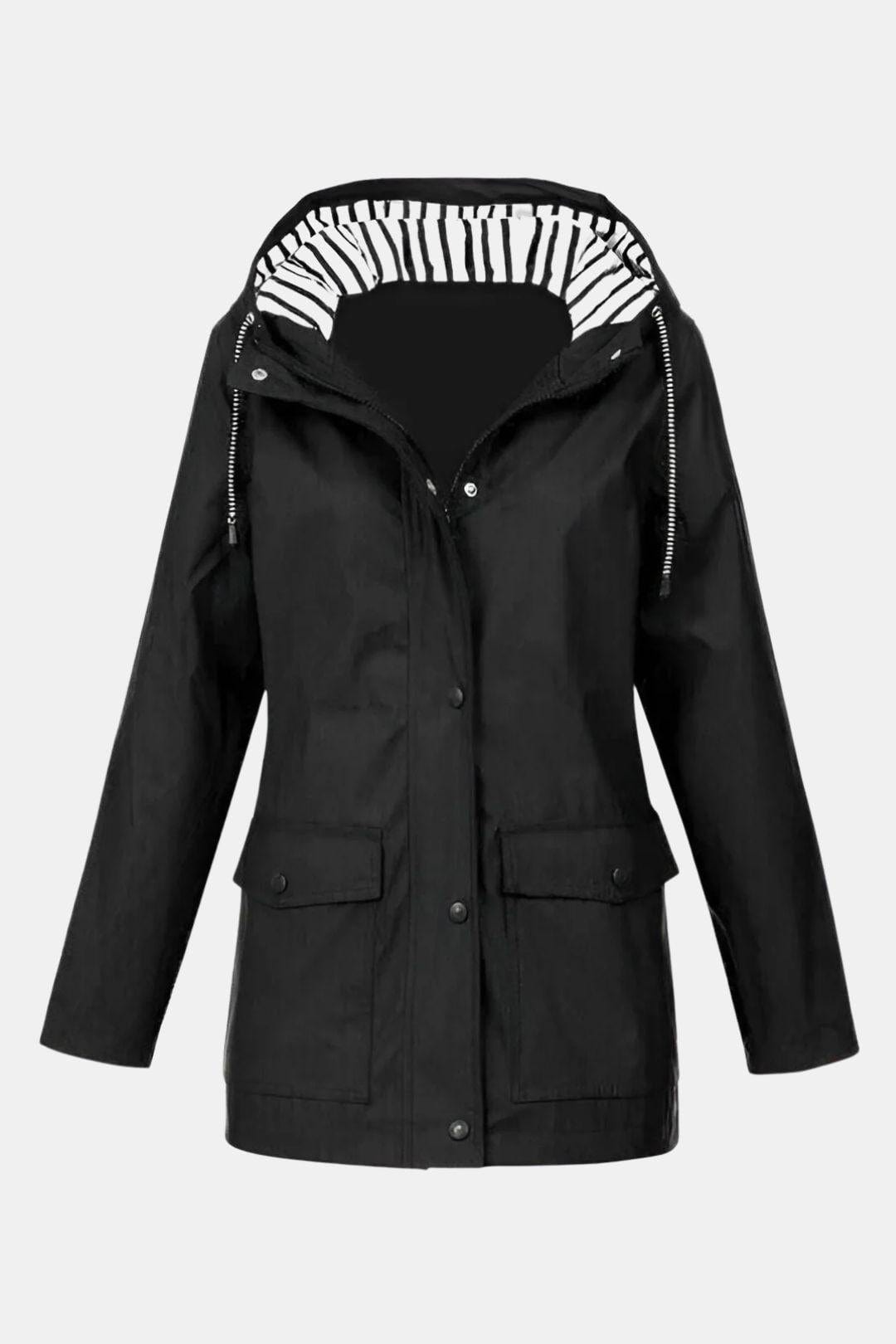 Waterproof Windbreaker Jacket with Hood for Women