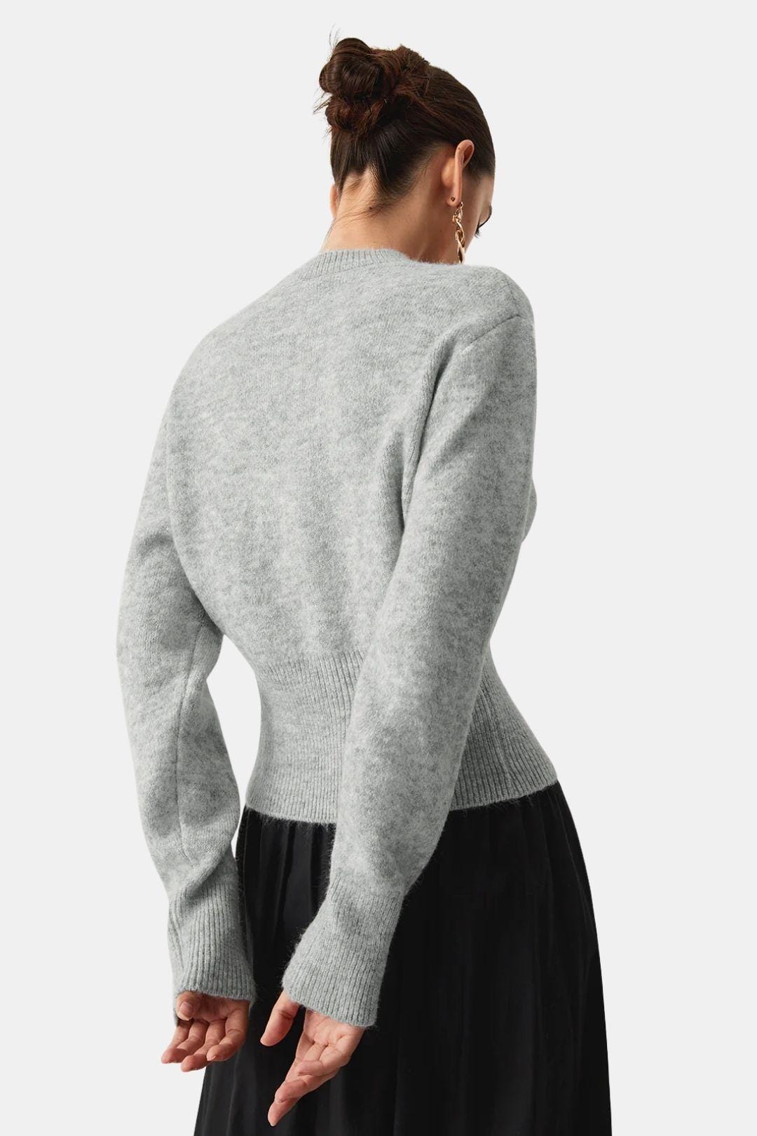 Half-Zip Fuzzy Sweater for Women