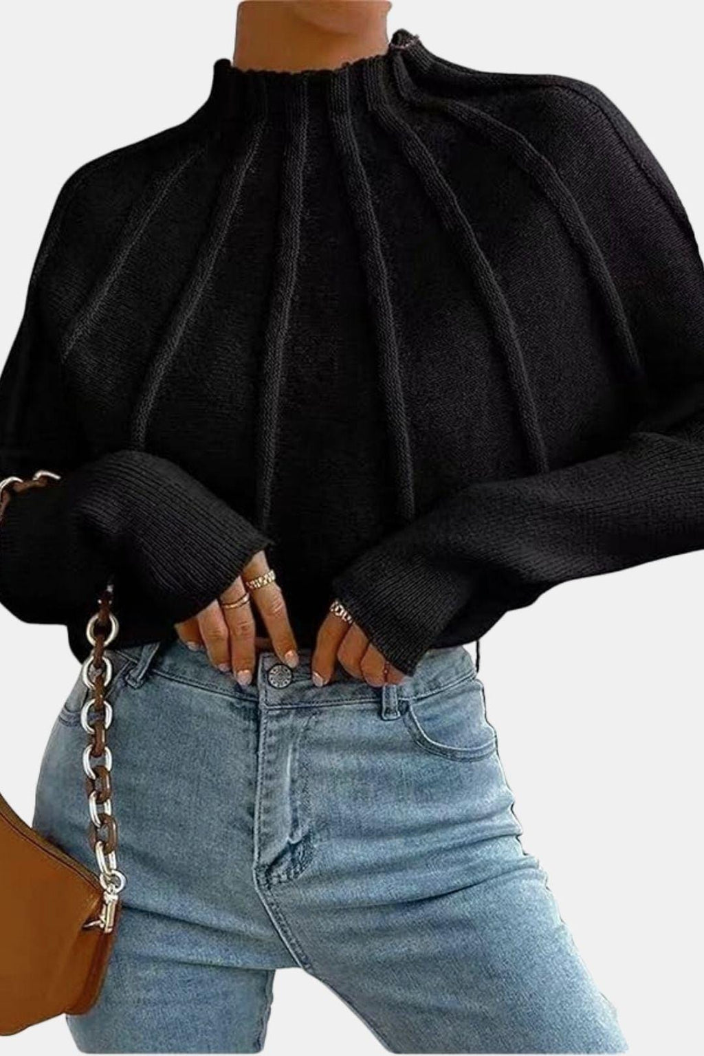 Dolman-Sleeve Sweater for Women