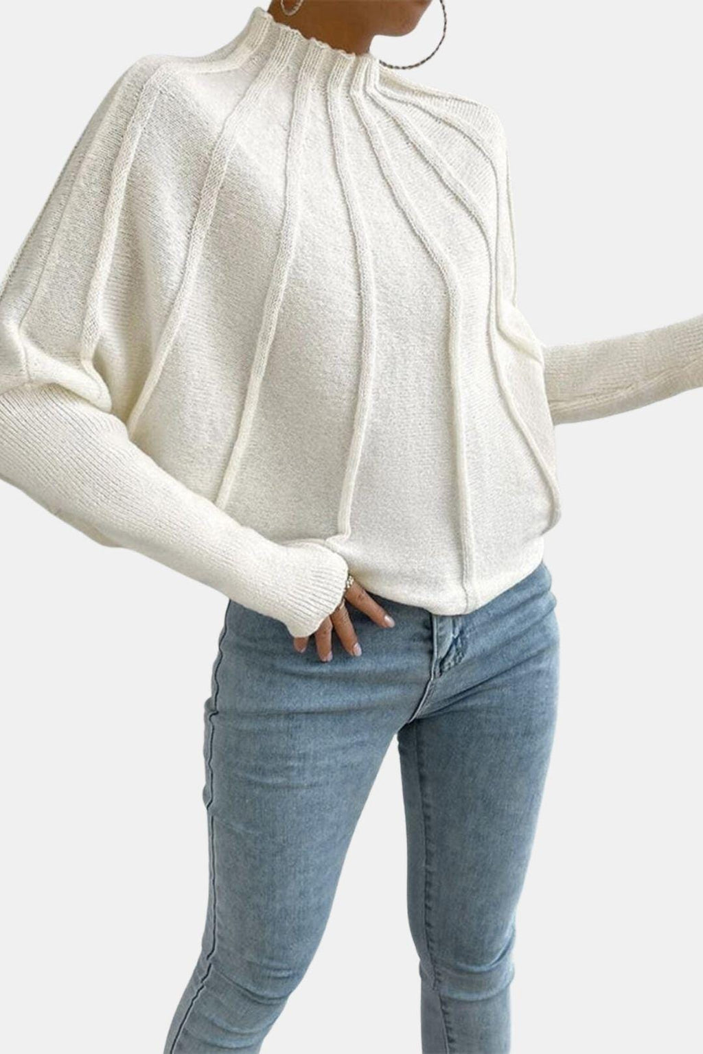 Dolman-Sleeve Sweater for Women