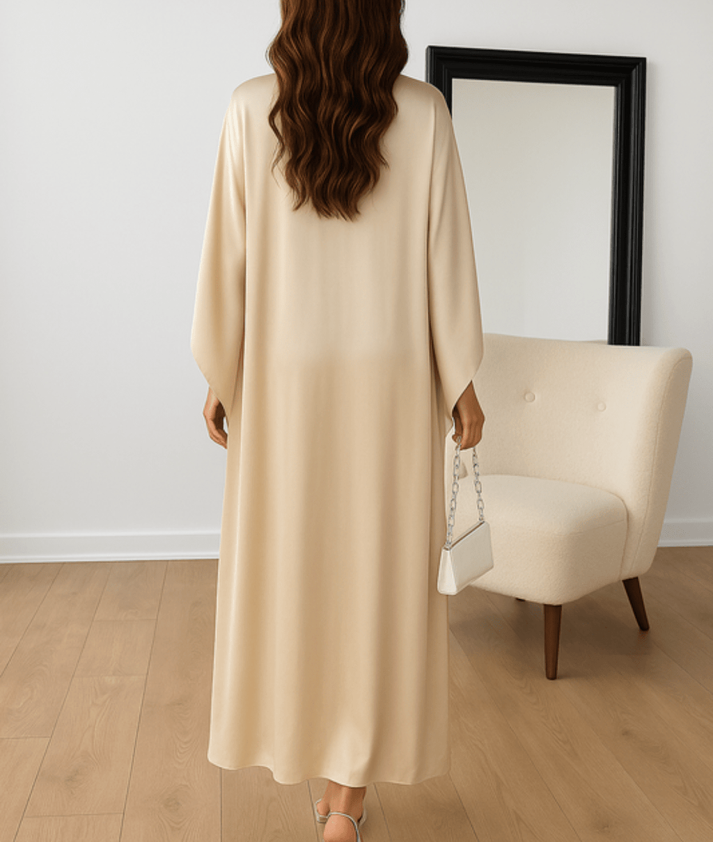 Draped Sleeve Maxi Dress for Women